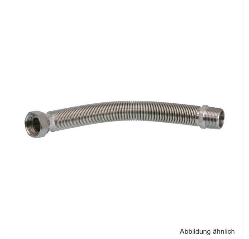 OEG GmbH Wasserrohr Edelstahlwellrohr flex. ausziehbar 3/4"AG 75-130 mm, inkl. Dichtung von OEG GmbH