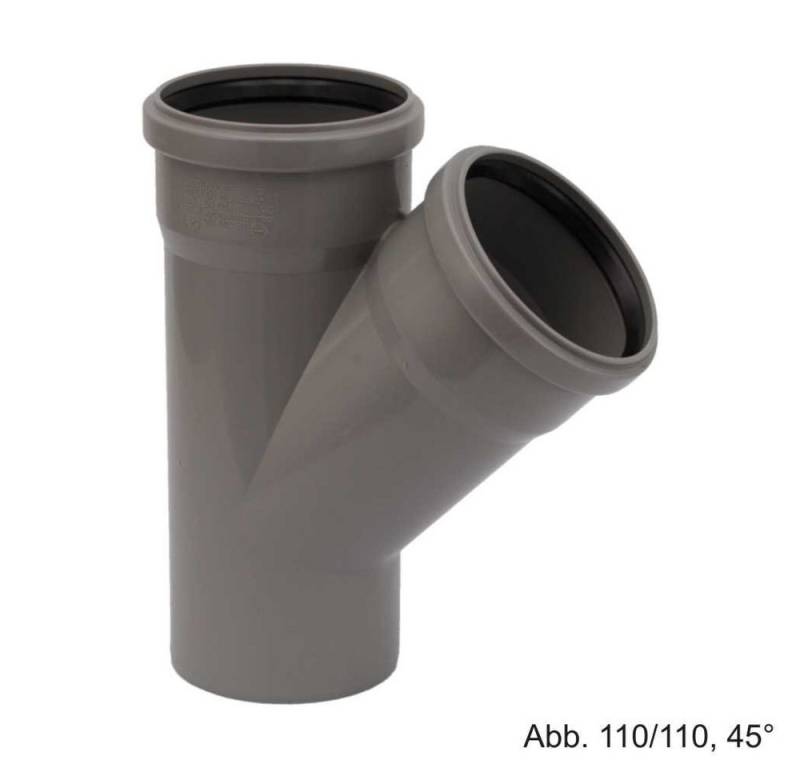 Ostendorf Kunststoffe Wasserrohr HT-Abzweig DN 40-40-45° von Ostendorf Kunststoffe