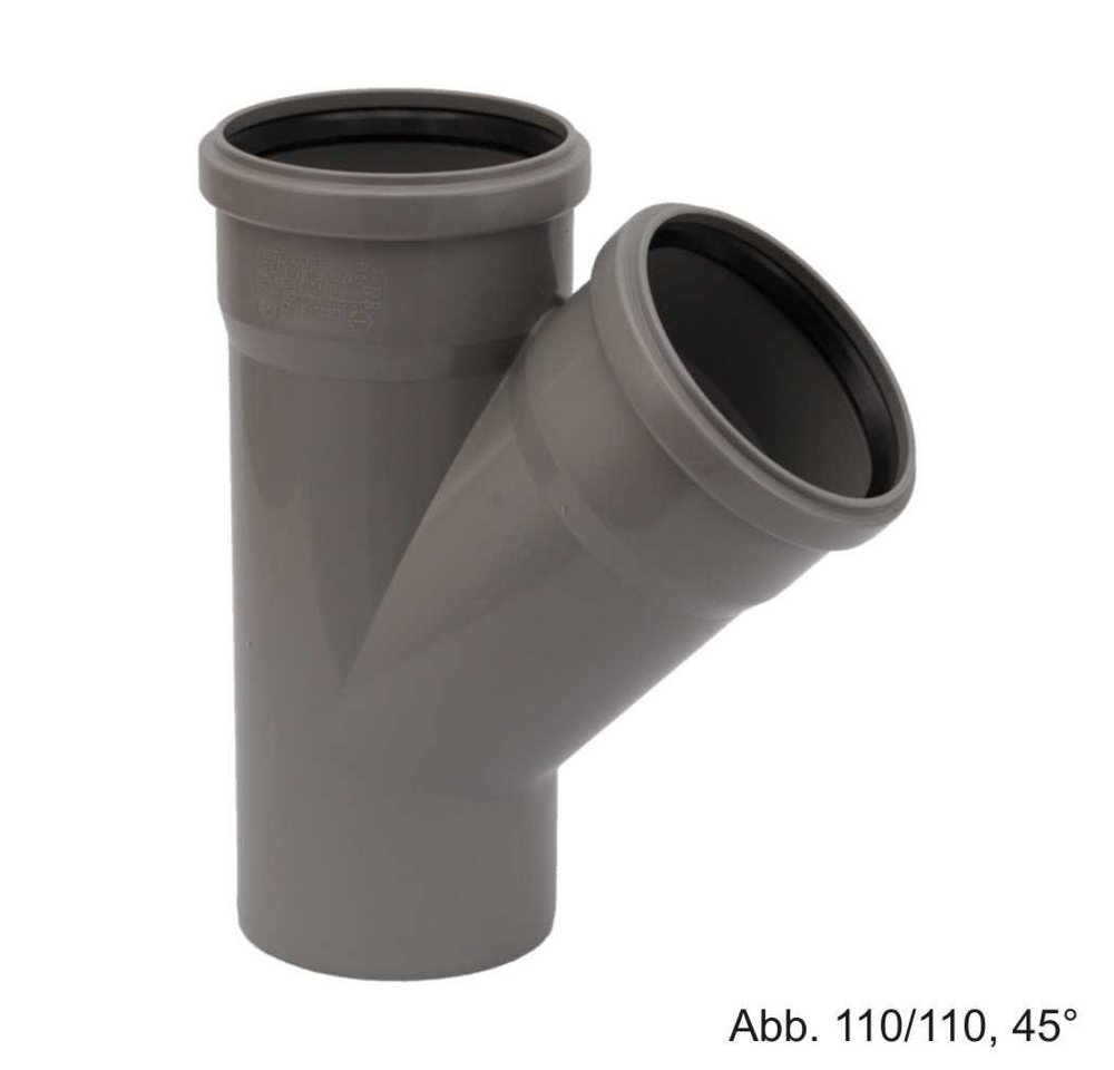 Ostendorf Kunststoffe Wasserrohr HT-Abzweig DN 75-50-45° von Ostendorf Kunststoffe