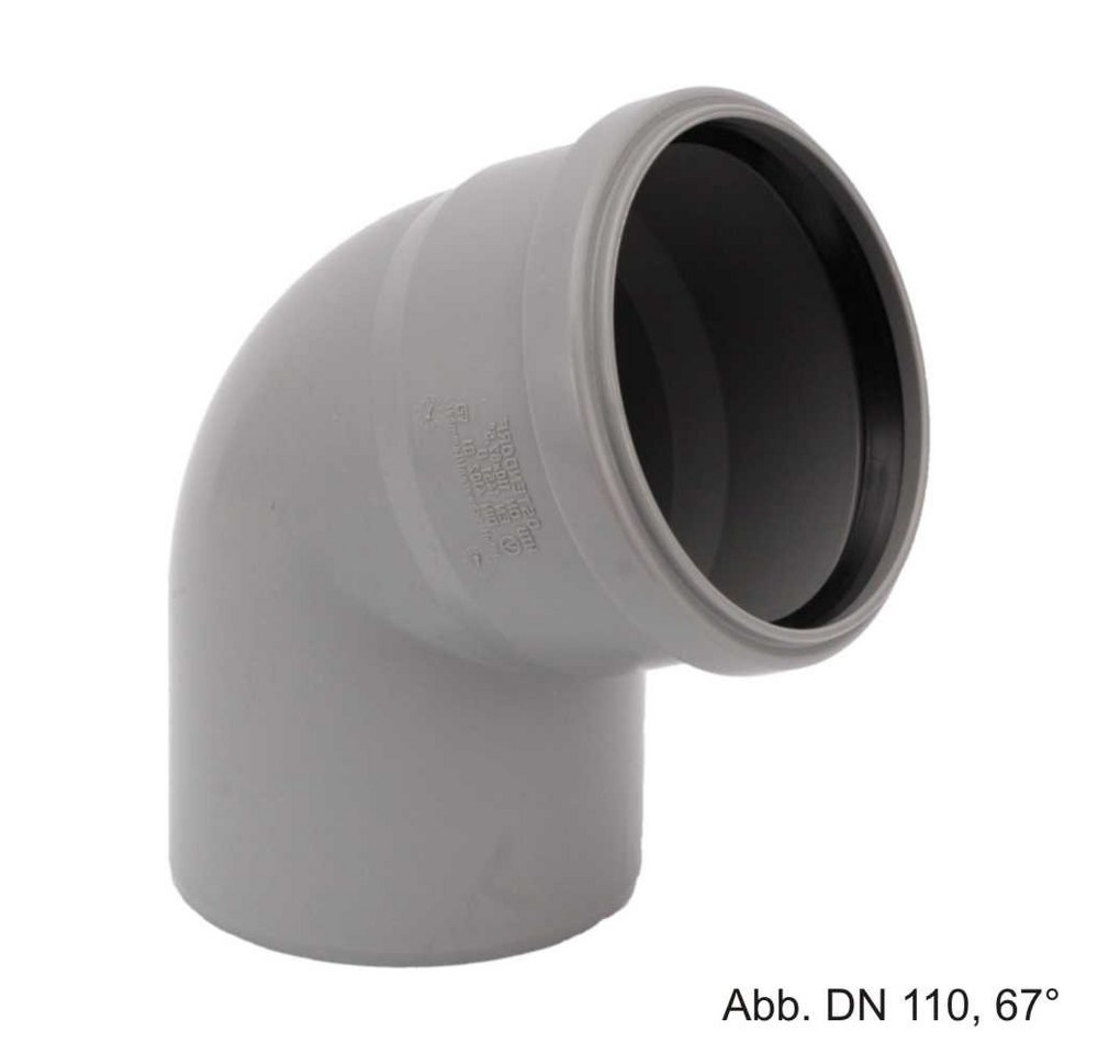 Ostendorf Kunststoffe Wasserrohr HT-Bogen DN 40 - 67° von Ostendorf Kunststoffe