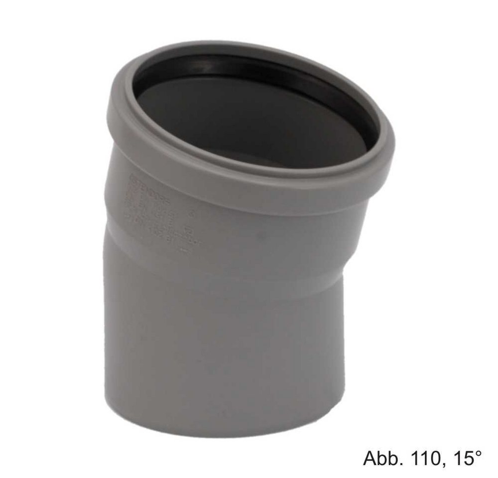 Ostendorf Kunststoffe Wasserrohr HT-Bogen DN 75 - 15° von Ostendorf Kunststoffe
