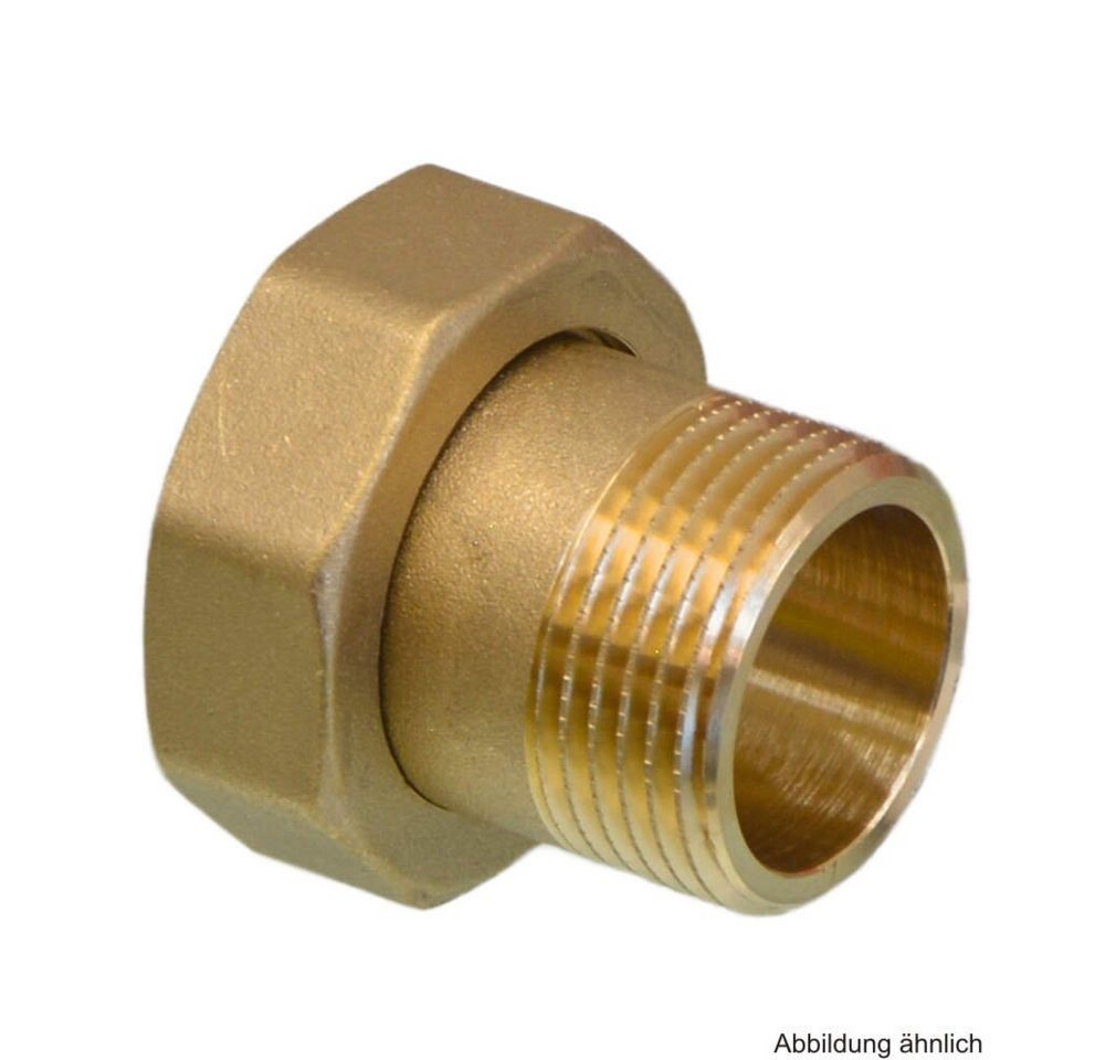 Wasserrohr Messing Anschlussverschraubung flachdichtend, 1" AG x 1 1/4" IG von OTTO