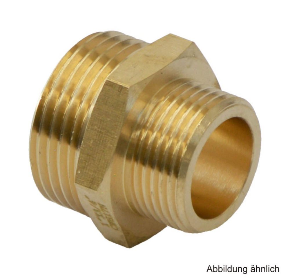 OEG GmbH Wasserrohr Rotguss Doppelnippel mit Gewinde, reduziert, breite Ausführung, 1" x 1 OEG GmbH Wasserrohr Rotguss Doppelnippel mit Gewinde, reduziert, breite Ausführung, 1" x 1 von OEG GmbH