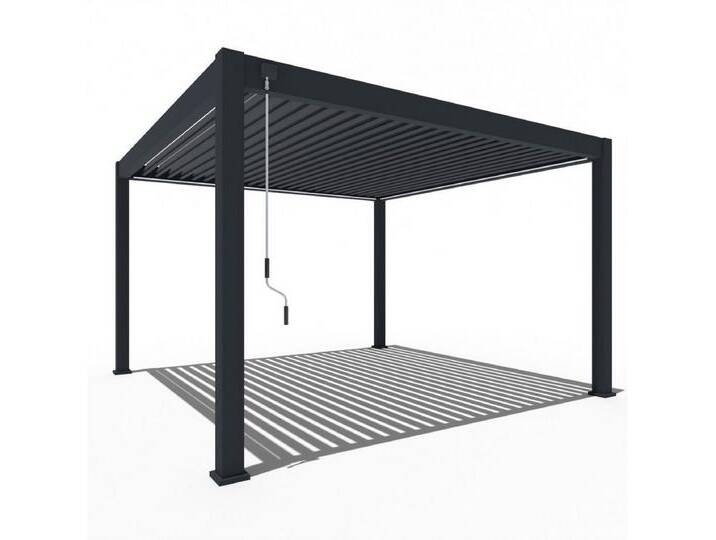 Weide Pergola Deluxe Plus Pavillon Terrassenüberdachung Aluminium 4 x 4 M anthrazit, grau Weide Pergola Deluxe Plus Pavillon Terrassenüberdachung Aluminium 4 x 4 M anthrazit, grau von OTTO