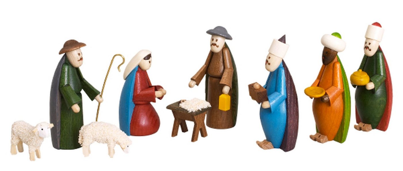 Weihnachtsfigur Miniaturfiguren Krippenfiguren bunt Höhe 5,5cm NEU von OTTO