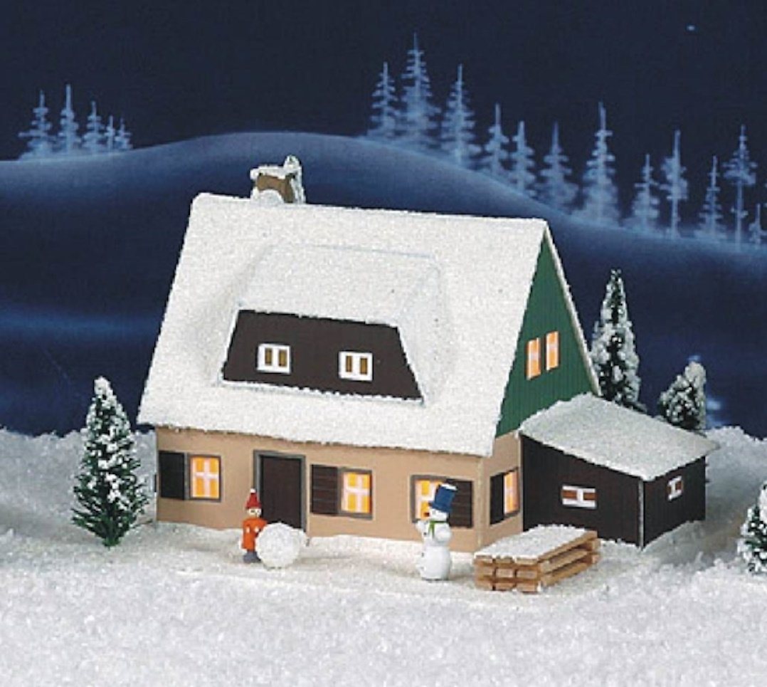 Weihnachtshaus Lichterhaus Erzgebirgshaus LxBxH ca 18,5 x 16,5 x 11,5 cm NEU von OTTO