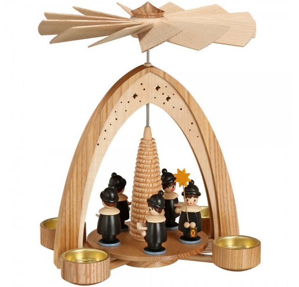 Weihnachtspyramide Tischpyramide Kurrende natur BxHxT 21,5x28x21,5cm NEU von OTTO