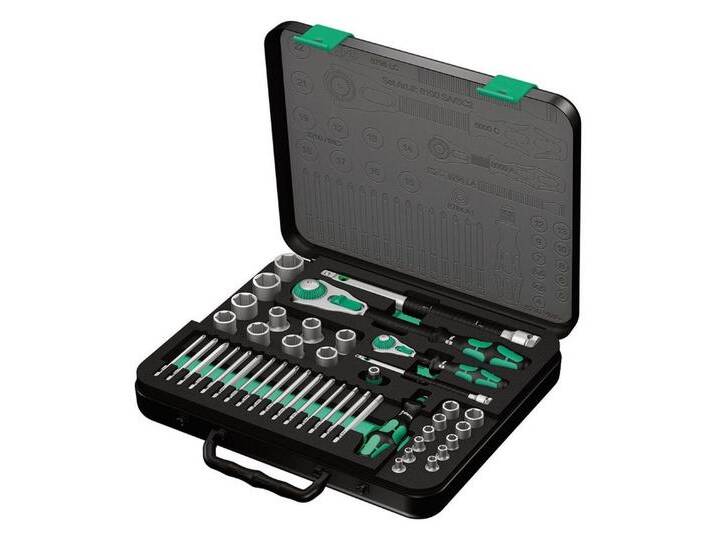 Wera Steckschlüssel (43 St), Garnitur 1/4 + 1/2 43tlg. Zyklop speed von OTTO