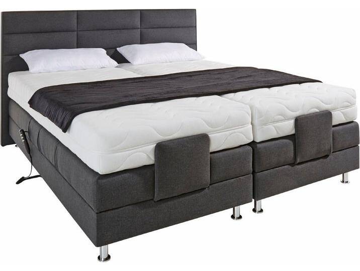 Westfalia Schlafkomfort Boxbett, mit Motor in diversen Ausführungen, grau, 5-Zonen-Tonnentaschen-Federkernmatratze , H3 (100 kg), anthrazit von OTTO