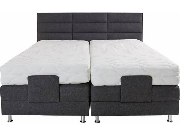 Westfalia Schlafkomfort Boxbett, mit Motor in diversen Ausführungen, grau, 5-Zonen-Tonnentaschen-Federkernmatratze , H3 (100 kg), grau von OTTO