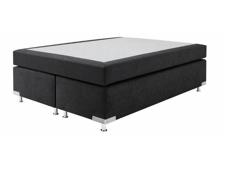 Westfalia Schlafkomfort Boxspringbett Holland, ohne Kopfteil, frei im Raum stellbar, schwarz, Kaltschaum-Topper, 7-Zonen-Kaltschaummatratze von OTTO