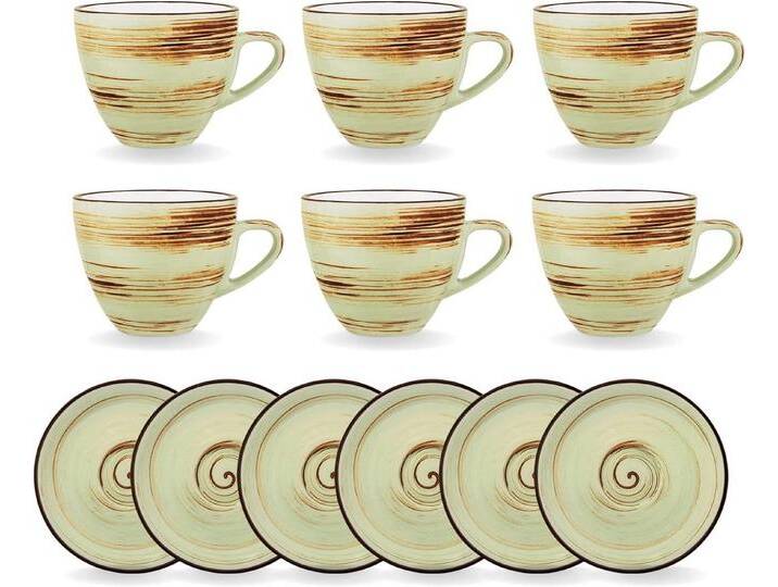 Wilmax England - Deutschland Geschirr-Set Wilmax Kaffee Tassen & Untertassen Set 6-teilig 190 ml Porzellan Wilmax England - Deutschland Geschirr-Set Wilmax Kaffee Tassen & Untertassen Set 6-teilig 190 ml Porzellan von OTTO