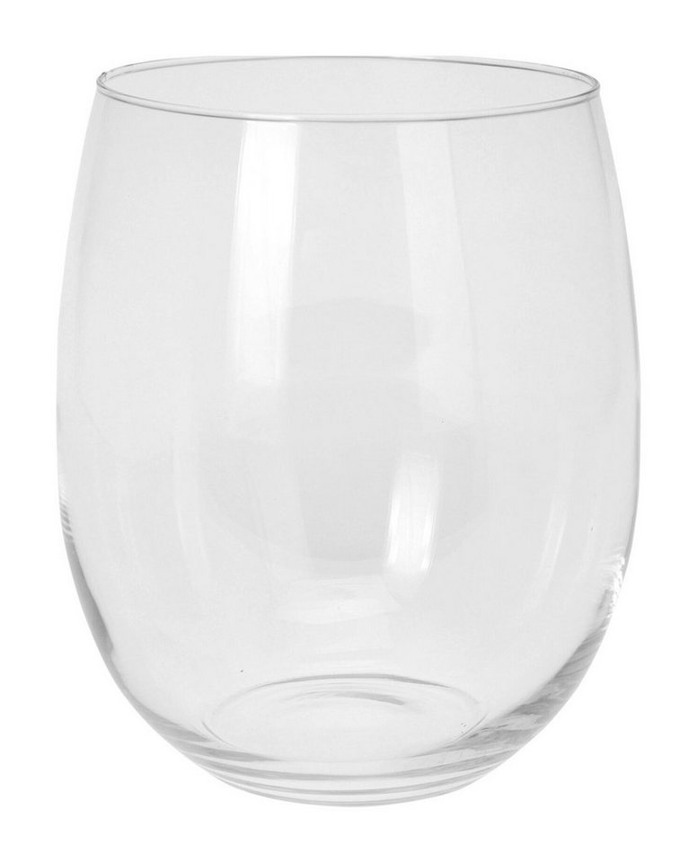 Windlicht ELLO, Transparent, Glas, Ø 18 x H 26 cm, (1 St), geeignet für Teelichter und Stumpenkerzen von OTTO