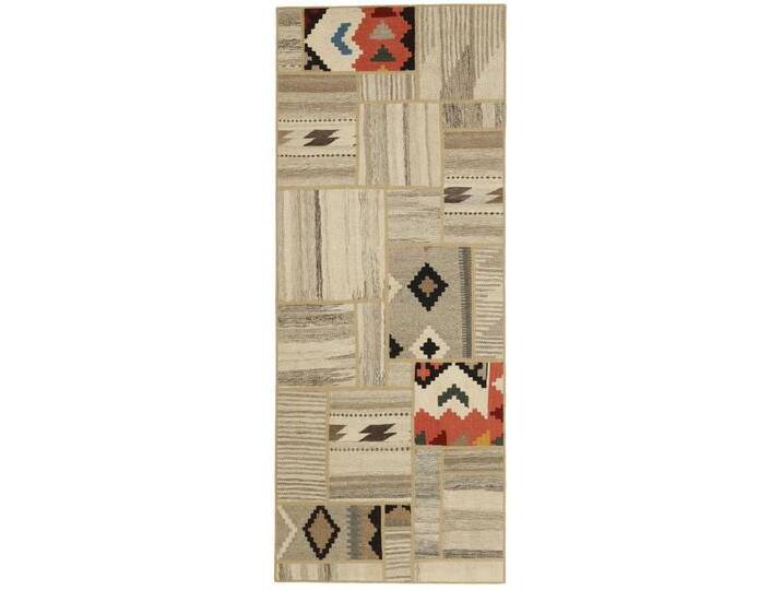 Wohnando Teppich MY-RUG Perserteppich Patchwork Geometrische Muster creme 200x80cm, Läufer, Höhe: 10 mm, Handgeknüpfter Teppich,Handgesponnene Wolle Wohnando Teppich MY-RUG Perserteppich Patchwork Geometrische Muster creme 200x80cm, Läufer, Höhe: 10 mm, Handgeknüpfter Teppich,Handgesponnene Wolle von OTTO
