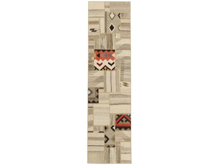Wohnando Teppich MY-RUG Perserteppich Patchwork Geometrische Muster creme 300x80cm, Läufer, Höhe: 10 mm, Handgeknüpfter Teppich,Handgesponnene Wolle Wohnando Teppich MY-RUG Perserteppich Patchwork Geometrische Muster creme 300x80cm, Läufer, Höhe: 10 mm, Handgeknüpfter Teppich,Handgesponnene Wolle von OTTO