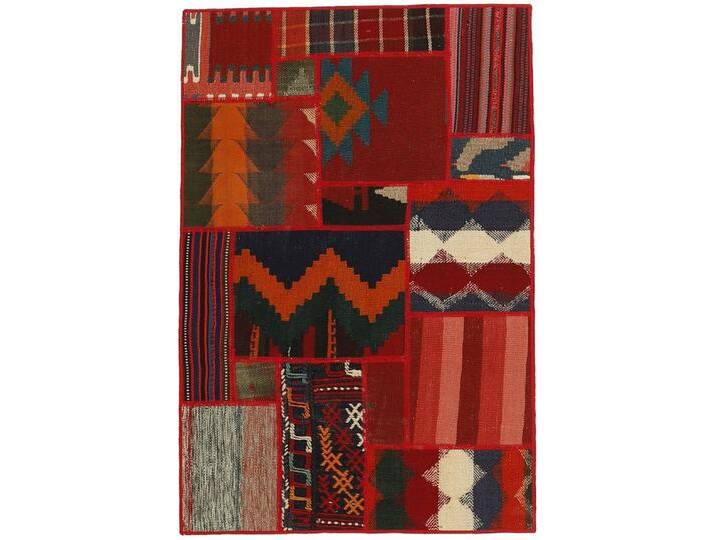 Wohnando Teppich MY-RUG Perserteppich Patchwork Geometrische Muster rot 120x80cm, Rechteckig, Höhe: 10 mm, Handgeknüpfter Teppich,Handgesponnene Wolle Wohnando Teppich MY-RUG Perserteppich Patchwork Geometrische Muster rot 120x80cm, Rechteckig, Höhe: 10 mm, Handgeknüpfter Teppich,Handgesponnene Wolle von OTTO