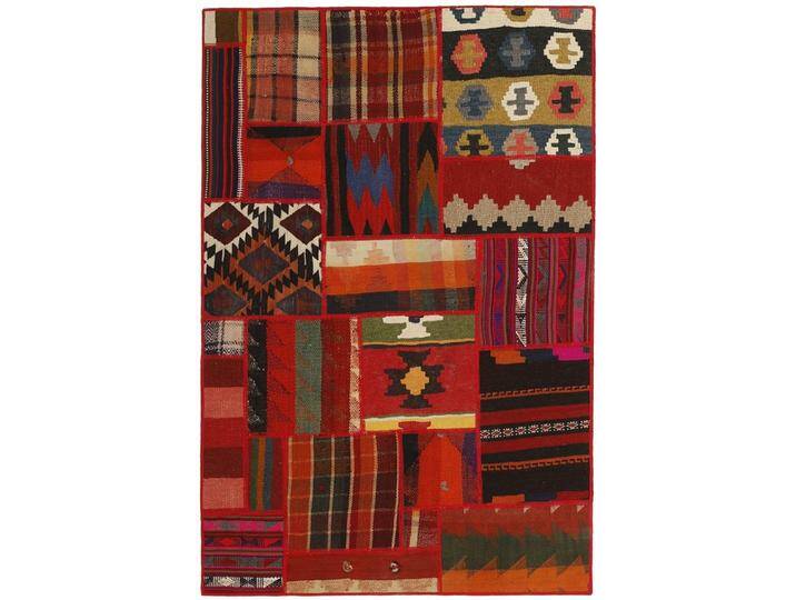 Wohnando Teppich MY-RUG Perserteppich Patchwork Geometrische Muster rot 150x100cm, Rechteckig, Höhe: 10 mm, Handgeknüpfter Teppich,Handgesponnene Wolle Wohnando Teppich MY-RUG Perserteppich Patchwork Geometrische Muster rot 150x100cm, Rechteckig, Höhe: 10 mm, Handgeknüpfter Teppich,Handgesponnene Wolle von OTTO