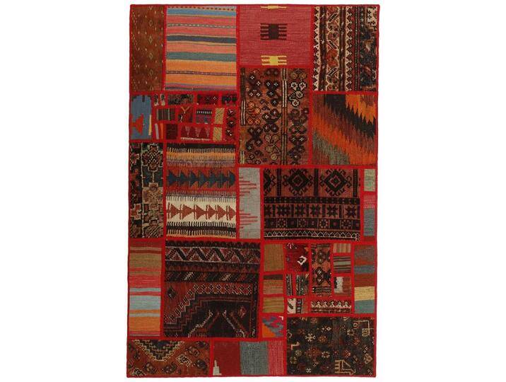 Wohnando Teppich MY-RUG Perserteppich Patchwork Geometrische Muster rot 150x100cm, Rechteckig, Höhe: 10 mm, Handgeknüpfter Teppich,Handgesponnene Wolle Wohnando Teppich MY-RUG Perserteppich Patchwork Geometrische Muster rot 150x100cm, Rechteckig, Höhe: 10 mm, Handgeknüpfter Teppich,Handgesponnene Wolle von OTTO