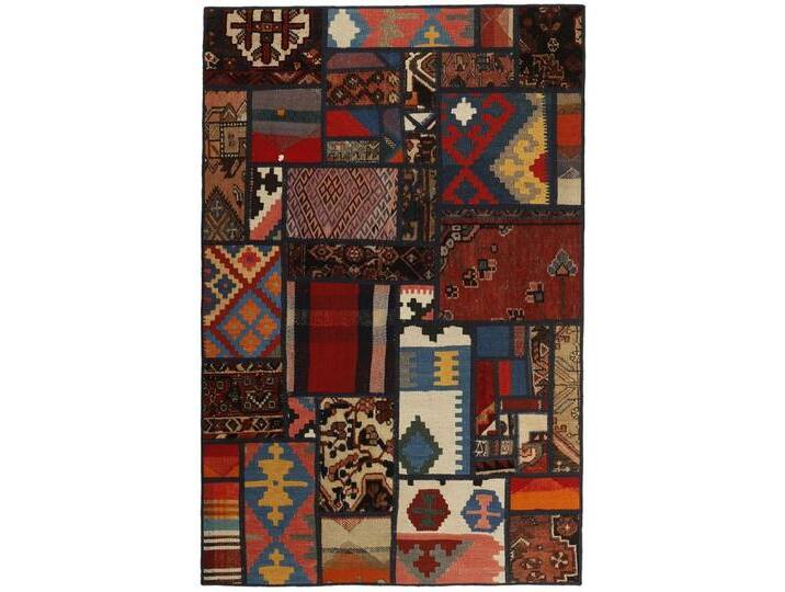 Wohnando Teppich MY-RUG Perserteppich Patchwork Geometrische Muster rot 150x100cm, Rechteckig, Höhe: 10 mm, Handgeknüpfter Teppich,Handgesponnene Wolle Wohnando Teppich MY-RUG Perserteppich Patchwork Geometrische Muster rot 150x100cm, Rechteckig, Höhe: 10 mm, Handgeknüpfter Teppich,Handgesponnene Wolle von OTTO