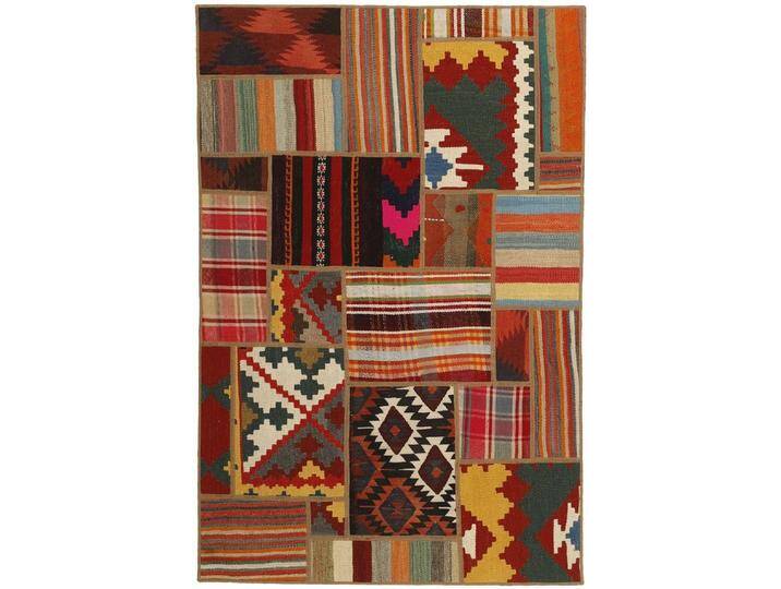 Wohnando Teppich MY-RUG Perserteppich Patchwork Geometrische Muster rot 150x100cm, Rechteckig, Höhe: 10 mm, Handgeknüpfter Teppich,Handgesponnene Wolle Wohnando Teppich MY-RUG Perserteppich Patchwork Geometrische Muster rot 150x100cm, Rechteckig, Höhe: 10 mm, Handgeknüpfter Teppich,Handgesponnene Wolle von OTTO
