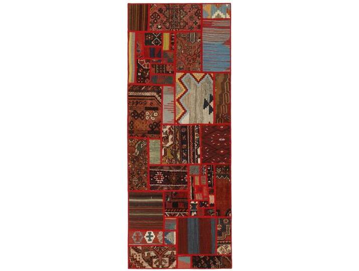 Wohnando Teppich MY-RUG Perserteppich Patchwork Geometrische Muster rot 200x80cm, Läufer, Höhe: 10 mm, Handgeknüpfter Teppich,Handgesponnene Wolle Wohnando Teppich MY-RUG Perserteppich Patchwork Geometrische Muster rot 200x80cm, Läufer, Höhe: 10 mm, Handgeknüpfter Teppich,Handgesponnene Wolle von OTTO