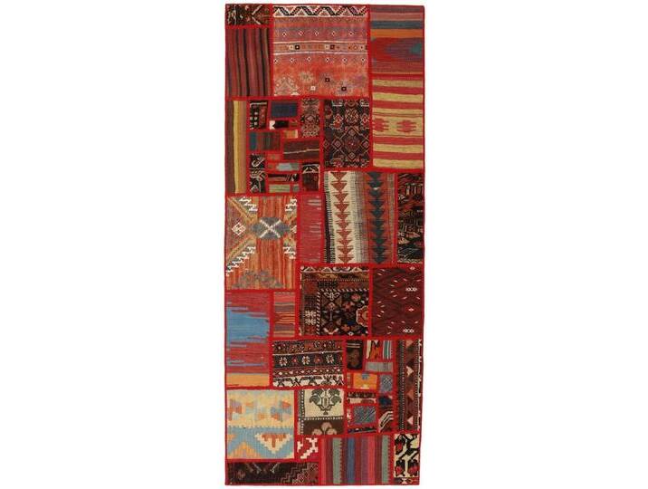 Wohnando Teppich MY-RUG Perserteppich Patchwork Geometrische Muster rot 200x80cm, Läufer, Höhe: 10 mm, Handgeknüpfter Teppich,Handgesponnene Wolle Wohnando Teppich MY-RUG Perserteppich Patchwork Geometrische Muster rot 200x80cm, Läufer, Höhe: 10 mm, Handgeknüpfter Teppich,Handgesponnene Wolle von OTTO