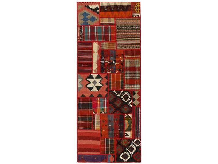 Wohnando Teppich MY-RUG Perserteppich Patchwork Geometrische Muster rot 200x80cm, Läufer, Höhe: 10 mm, Handgeknüpfter Teppich,Handgesponnene Wolle Wohnando Teppich MY-RUG Perserteppich Patchwork Geometrische Muster rot 200x80cm, Läufer, Höhe: 10 mm, Handgeknüpfter Teppich,Handgesponnene Wolle von OTTO