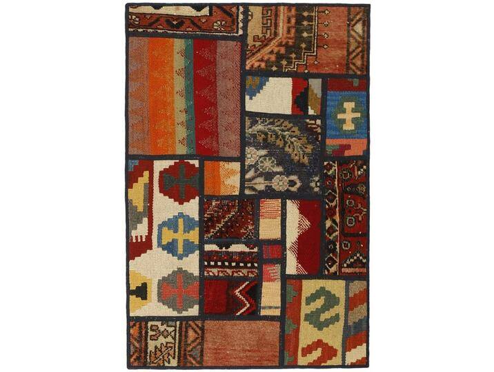 Wohnando Teppich MY-RUG Perserteppich Patchwork Geometrische Muster rot 90x60cm, Rechteckig, Höhe: 10 mm, Handgeknüpfter Teppich,Handgesponnene Wolle Wohnando Teppich MY-RUG Perserteppich Patchwork Geometrische Muster rot 90x60cm, Rechteckig, Höhe: 10 mm, Handgeknüpfter Teppich,Handgesponnene Wolle von OTTO