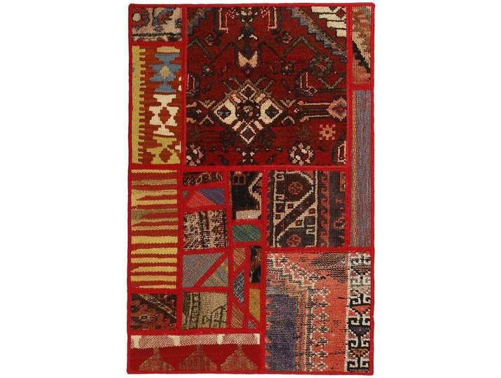Wohnando Teppich MY-RUG Perserteppich Patchwork Geometrische Muster rot 90x60cm, Rechteckig, Höhe: 10 mm, Handgeknüpfter Teppich,Handgesponnene Wolle Wohnando Teppich MY-RUG Perserteppich Patchwork Geometrische Muster rot 90x60cm, Rechteckig, Höhe: 10 mm, Handgeknüpfter Teppich,Handgesponnene Wolle von OTTO