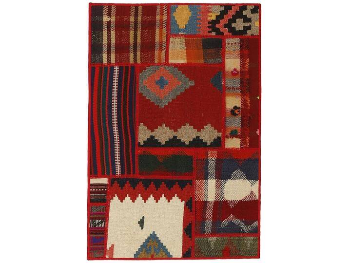 Wohnando Teppich MY-RUG Perserteppich Patchwork Geometrische Muster rot 90x60cm, Rechteckig, Höhe: 10 mm, Handgeknüpfter Teppich,Handgesponnene Wolle Wohnando Teppich MY-RUG Perserteppich Patchwork Geometrische Muster rot 90x60cm, Rechteckig, Höhe: 10 mm, Handgeknüpfter Teppich,Handgesponnene Wolle von OTTO