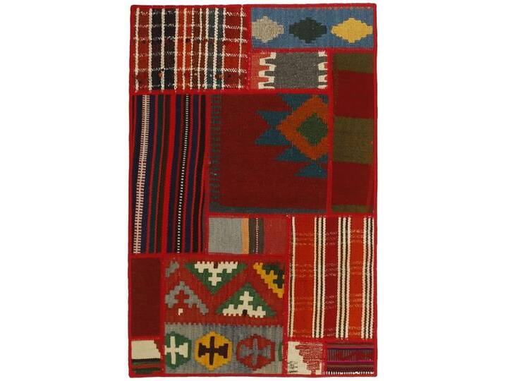 Wohnando Teppich MY-RUG Perserteppich Patchwork Geometrische Muster rot 90x60cm, Rechteckig, Höhe: 10 mm, Handgeknüpfter Teppich,Handgesponnene Wolle Wohnando Teppich MY-RUG Perserteppich Patchwork Geometrische Muster rot 90x60cm, Rechteckig, Höhe: 10 mm, Handgeknüpfter Teppich,Handgesponnene Wolle von OTTO