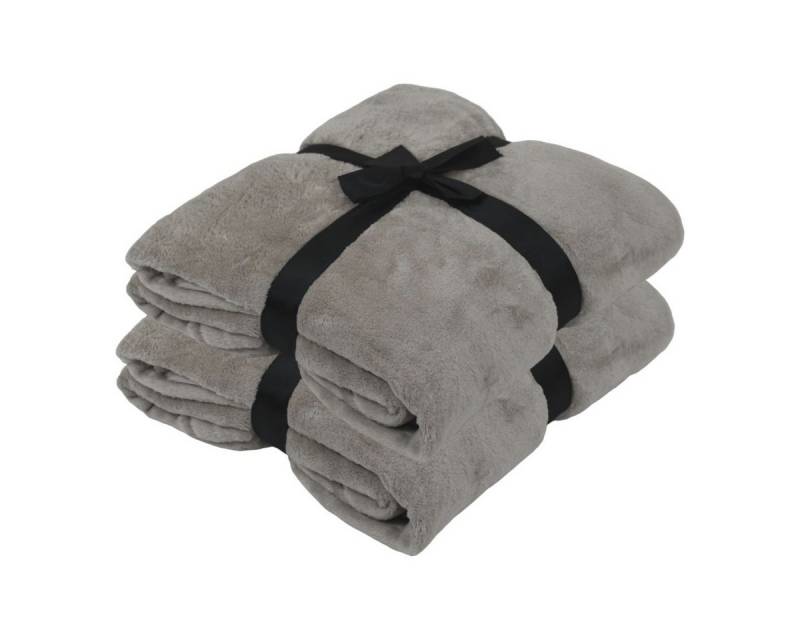 Wohndecke 2er Set Kuscheldecke 150x200 cm Fleecedecke Picknickdecke Decke weich von OTTO