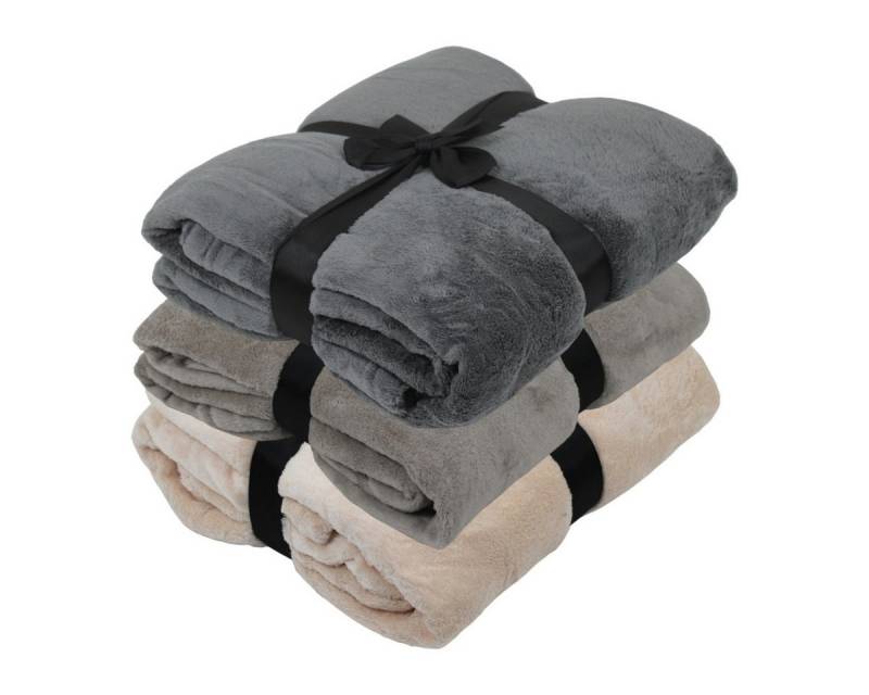 Wohndecke 3er Set Kuscheldecke 150x200 cm Fleecedecke Picknickdecke Decke weich Wohndecke 3er Set Kuscheldecke 150x200 cm Fleecedecke Picknickdecke Decke weich von OTTO