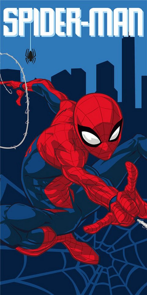 Wohndecke Spiderman - Netz - Mikrofaser Handtuch 70x140 cm - Strandtuch von OTTO