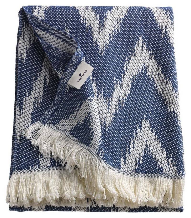 Wohndecke Wohndecke T-ZIG ZAG, Blau, B 140 cm, L 180 cm von OTTO