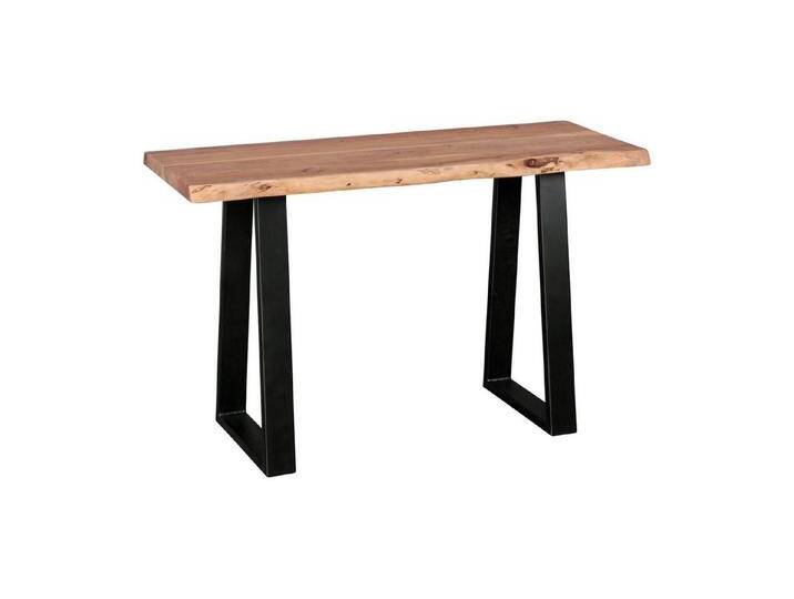 Wohnling Konsolentisch WL1.829 (Tisch mit Baumkante, Massivholz Akazie 120x45 cm), Flurtisch Landhaus, Schminktisch, Anrichte Flur, beige braun von OTTO