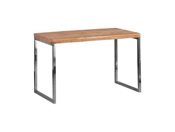 Wohnling Schreibtisch WL1.788 (Akazie Massivholz / Metall 120x60 cm Modern), PC-Tisch Konsolentisch, Bürotisch Home Office, beige braun von OTTO
