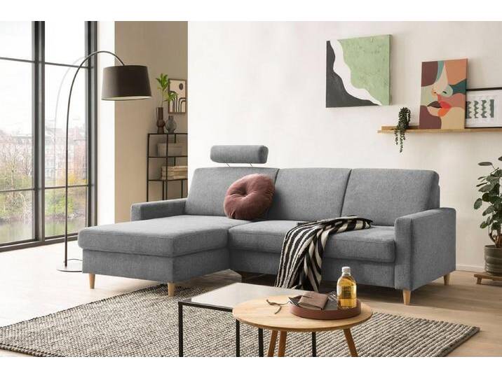 XDREAM Ecksofa Kos, mit verstellbarer Kopfstütze, Made in Europe, grau, Recamiere links, Hellgrau XDREAM Ecksofa Kos, mit verstellbarer Kopfstütze, Made in Europe, grau, Recamiere links, Hellgrau von OTTO