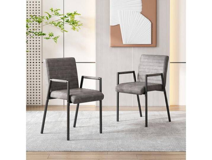 XDeer Esszimmerstuhl 2er Set Esszimmerstuhl, gepolsterter Stuhl mit Metallbeinen, moderner Lounge-Stuhl, Schlafzimmer-Wohnzimmerstuhl, grau XDeer Esszimmerstuhl 2er Set Esszimmerstuhl, gepolsterter Stuhl mit Metallbeinen, moderner Lounge-Stuhl, Schlafzimmer-Wohnzimmerstuhl, grau von OTTO