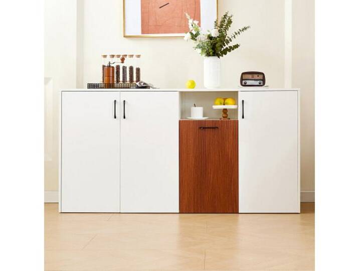 XDeer Sideboard Sideboard, Kommode, Schrank freistehender, Küche Zuhause Wohnzimmer160×40×80cm, weiß von OTTO