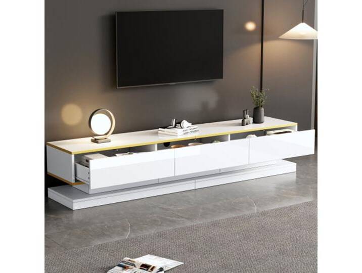 XDeer TV-Schrank TV-Schrank,Fernsehschrank,Lowboard mit 3 Schubladen, Hochglanz -TV-Ständer mit großem Stauraum,TV-Tisch,200*40*40cm, weiß XDeer TV-Schrank TV-Schrank,Fernsehschrank,Lowboard mit 3 Schubladen, Hochglanz -TV-Ständer mit großem Stauraum,TV-Tisch,200*40*40cm, weiß von OTTO
