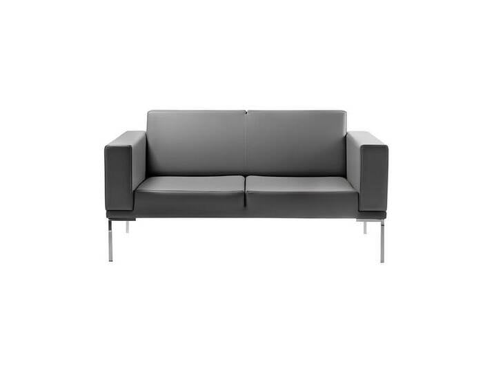 Xlmoebel 2-Sitzer Graues Büro-Design Zweisitzer Designer Sofa aus Kunstleder Couch 2er, 1 Teile, Hergestellt in Europa, grau von OTTO