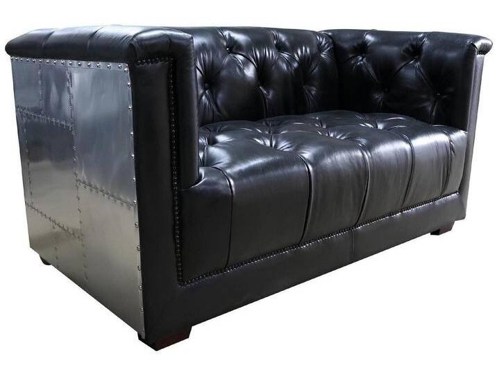 Xlmoebel 2-Sitzer Neuer Zweisitzer Aviator Flugzeug-Armlehnsessel aus echtem Leder, Hergestellt in Europa, schwarz Xlmoebel 2-Sitzer Neuer Zweisitzer Aviator Flugzeug-Armlehnsessel aus echtem Leder, Hergestellt in Europa, schwarz von OTTO