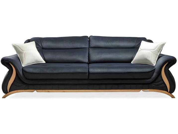 Xlmoebel 3-Sitzer Dreisitzer Kunstleder-Sitzgarnitur mit modernem Design, Hergestellt in Europa, schwarz Xlmoebel 3-Sitzer Dreisitzer Kunstleder-Sitzgarnitur mit modernem Design, Hergestellt in Europa, schwarz von OTTO