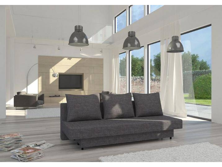 Xlmoebel 3-Sitzer Ecksofa Wohnzimmer Schlafsofa Lounge-Set, Hergestellt in Europa, grau, Dunkelgrau von OTTO