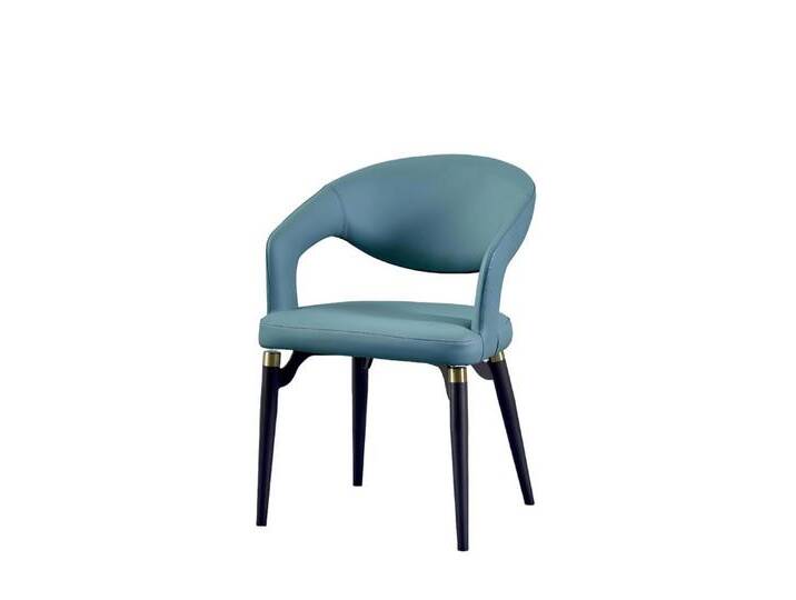 Xlmoebel Armlehnstuhl Luxuriöser Einzelsitzender Blauer Esszimmerstuhl aus Holz (1 St), Hergestellt in Europa, blau von OTTO