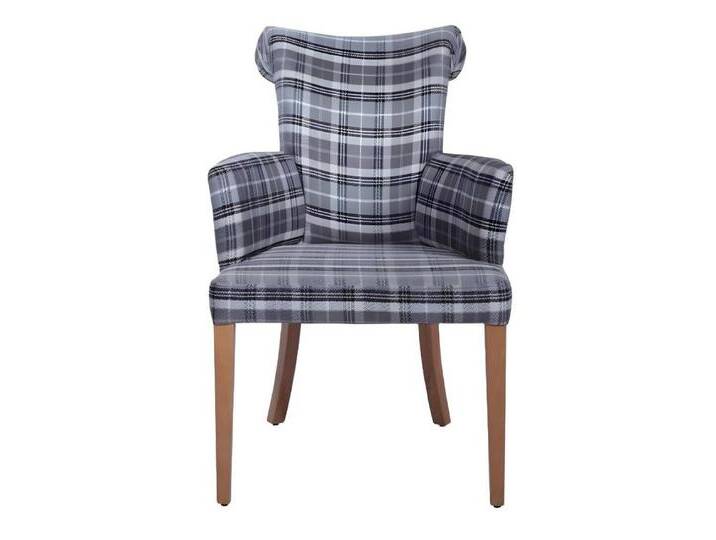 Xlmoebel Armlehnstuhl Modernes Esszimmerstuhl aus Holz mit Polsterung (1 St), Hergestellt in Europa, grau von OTTO