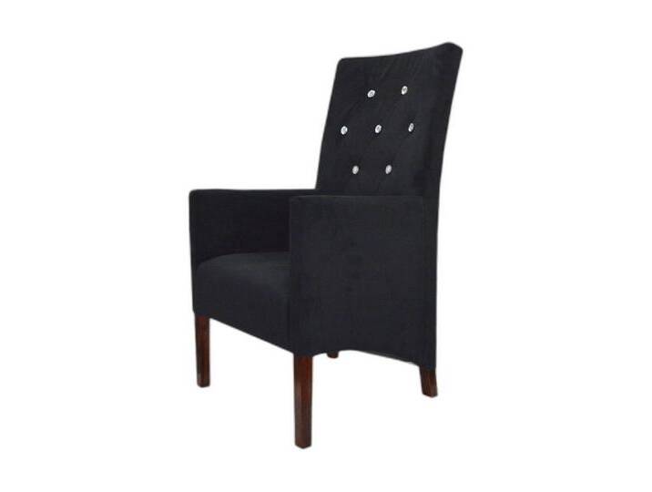 Xlmoebel Armlehnstuhl Schwarz Wohnzimmer Stuhl Design Couch Textil Polster Luxus Sitz (1 St), Hergestellt in Europa, schwarz von OTTO