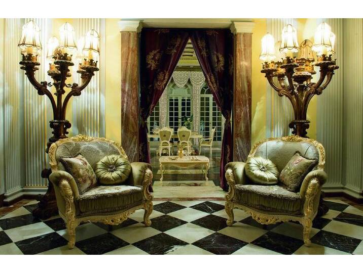 Xlmoebel Armlehnstuhl Zweiteiliges Lounge Luxus Sofa mit Stoffbezug für Entspannung (2 St), Hergestellt in Italy, grün von OTTO
