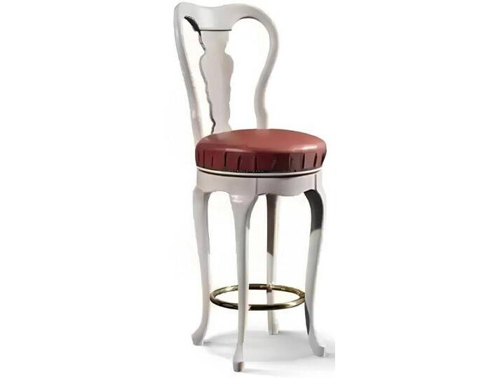 Xlmoebel Barhocker Eleganter Holzstuhl in klassischem Weiß mit Designer-Flair (1 St., Barhocker), Hergestellt in Europa, weiß von OTTO